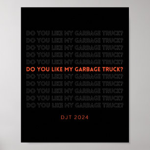 Trump-Vuilniswagen Poster