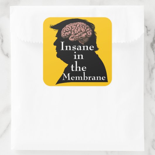 Trump/Waanzinnige Sticker (Tas)