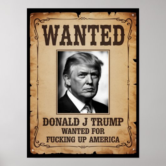 Trump Wanted Poster (Voorkant)