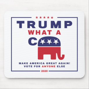Trump. Wat een C*** - Anti-Trump campagne poster Muismat