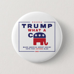 Trump. Wat een C*** - Anti-Trump campagne poster Ronde Button 5,7 Cm