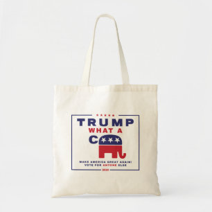 Trump. Wat een C*** - Anti-Trump campagne poster Tote Bag