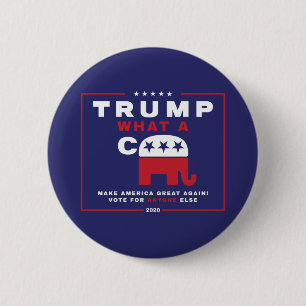 Trump. Wat is een C*** - Anti-Trump campagne poste Ronde Button 5,7 Cm