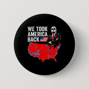 Trump We Taken America CK - Papa's Thuis Neem Amer Ronde Button 5,7 Cm