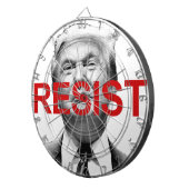 Trump weerstaan dartbord (Voorkant Rechts)