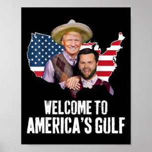 Trump welkom in de Golf Trump Vance Broer Poster