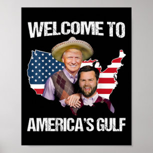Trump welkom in de Golf Trump Vance Broer Poster