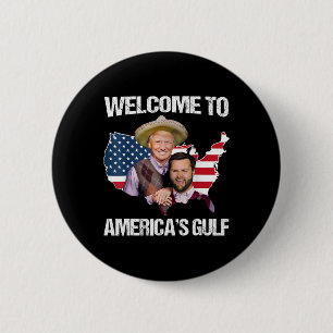 Trump welkom in de Golf Trump Vance Broer Ronde Button 5,7 Cm
