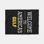 Trump welkom in Golf 1 Fleece Deken (Voorkant (Horizontaal))