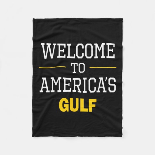 Trump welkom in Golf 1 Fleece Deken (Voorkant)