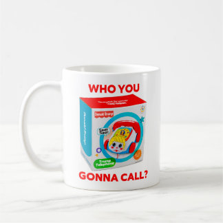 TRUMP "WIE ZAL JE BELLEN?" KOFFIEBEEKER KOFFIEMOK