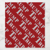 TRUMP WIJN ETIKET (Enkel label)