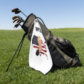 TRUMP Win! Golfhanddoek (Groen)