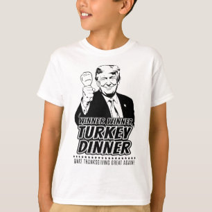 Trump Winnaar Grappige Winnaar Kalkoen Diner Dankz T-shirt