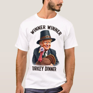 Trump Winnaar Turkije Diner Grappig Thanksgiving T-shirt