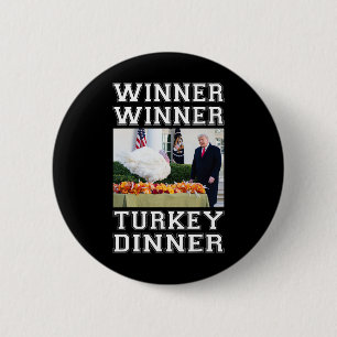 Trump Winnaar Turkije Diner Thanksgiving Hum Ronde Button 5,7 Cm