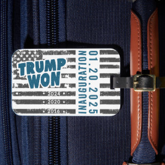 Trump Wint 2024 Bagagelabel
