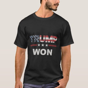 Trump wint Amerikaanse vlag op 4 juli T-shirt