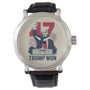 Trump wint opnieuw President 47 2024 Horloge