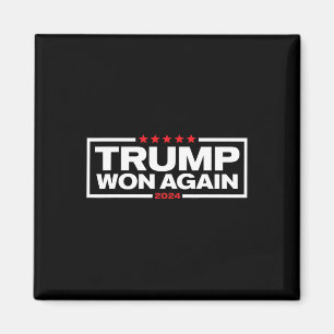 Trump Wint Weer 2025 President 47e Van Witte Huis Magneet