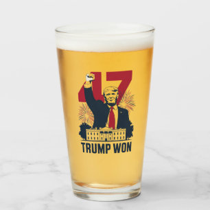 Trump Wint Weer Verkiezingen 2024 President 47e Glas