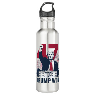 Trump Wint Weer Verkiezingen 2024 President 47e  Waterfles