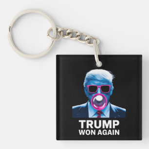 Trump Wint Weer Verkiezingen 2024 Stem President 4 Sleutelhanger