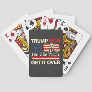Trump Wint Wij Het Volk Kom Er Overheen Inaugurati Pokerkaarten