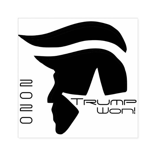 Trump Won! 2020 Rubberstempel (Afrduk)