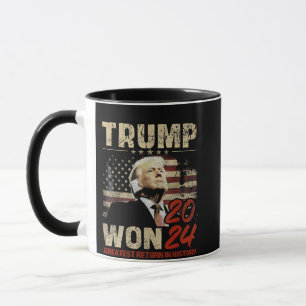 Trump Won 2024 Grootste Terugkeer in de Geschieden Mok