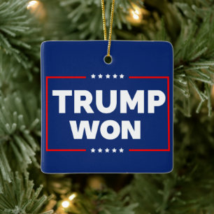 Trump won 2024 keramisch ornament