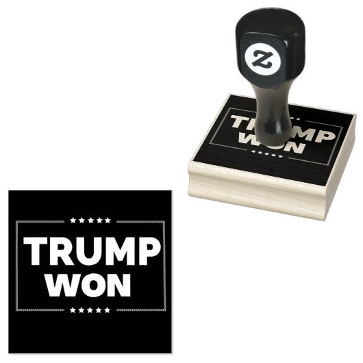 Trump won 2024 	rubberstempel (Gestempeld)