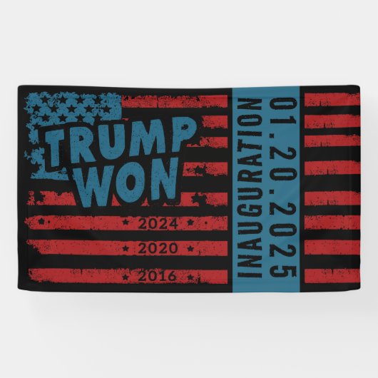 Trump won 2024 spandoek (Horizontaal)