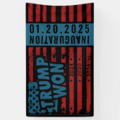 Trump won 2024 spandoek (Verticaal)