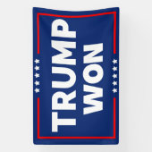 Trump won 2024 spandoek (Verticaal)