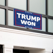 Trump won 2024 spandoek (Buitenkant Gebouw)