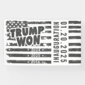 Trump Won 2024 Spandoek (Horizontaal)