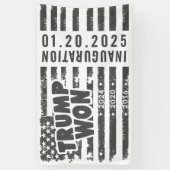 Trump Won 2024 Spandoek (Verticaal)