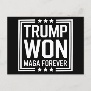 Trump won 47e Amerikaanse presidentsverkiezingen M Briefkaart