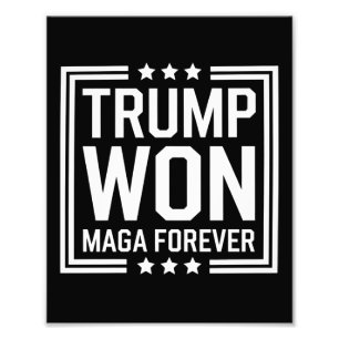 Trump won 47e Amerikaanse presidentsverkiezingen M Foto Afdruk