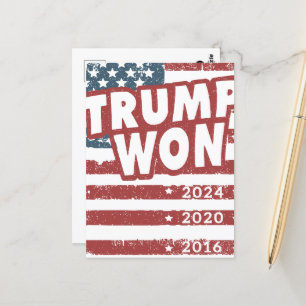 Trump Won Briefkaart