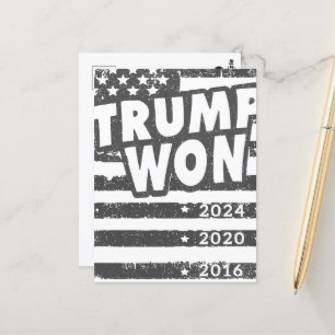 Trump Won Briefkaart