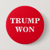 Trump Won Button (Voorkant)
