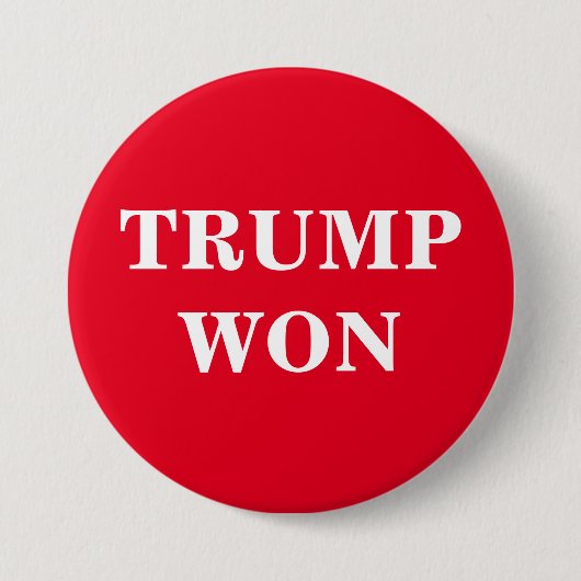Trump Won Button (Voorkant)
