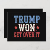 Trump won het in 2024 briefkaart (Voorkant / Achterkant)
