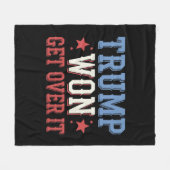 Trump won het in 2024 fleece deken (Voorkant (Horizontaal))