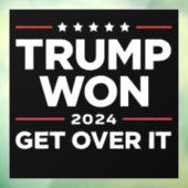 Trump won het in 2024 raamsticker (Vel 3)
