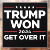 Trump won het in 2024 raamsticker (Vel 2)
