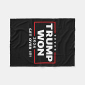 Trump won het jaar 2024 fleece deken (Voorkant (Horizontaal))