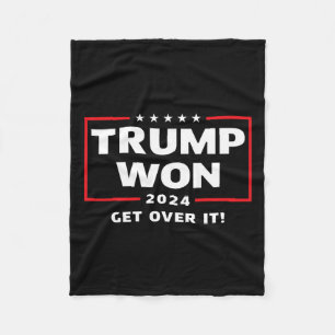 Trump won het jaar 2024 fleece deken
